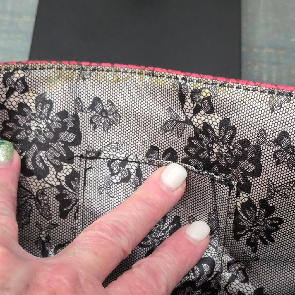 Urban Expressions Fuchsia Snake Pattern Clutch